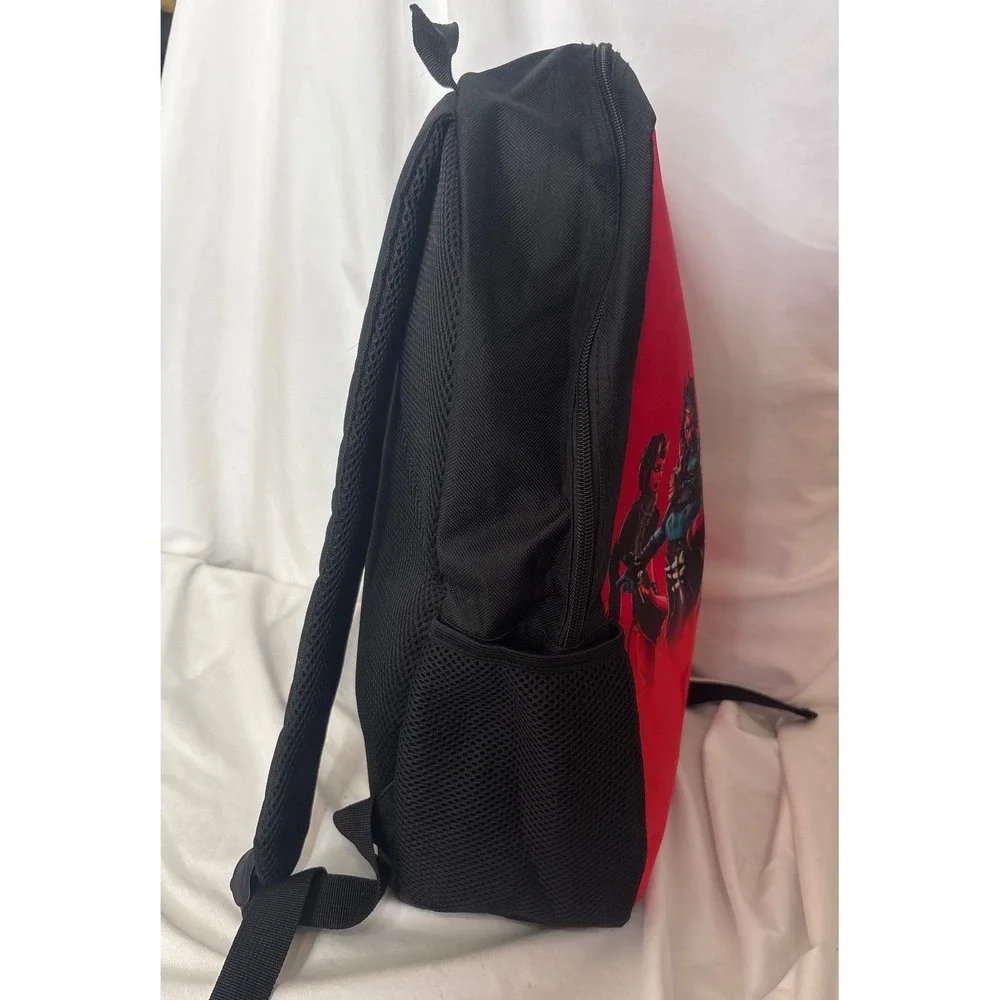 Fortnite School Backpack OS Red Character Graphic Padded Straps Mesh Pockets